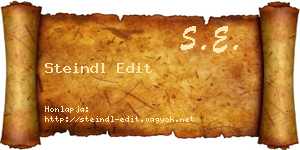 Steindl Edit névjegykártya